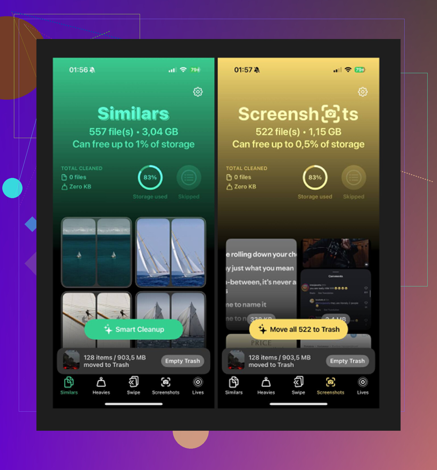 Como removo mídia baixada no iPhone que não consigo mais encontrar em nenhum app?