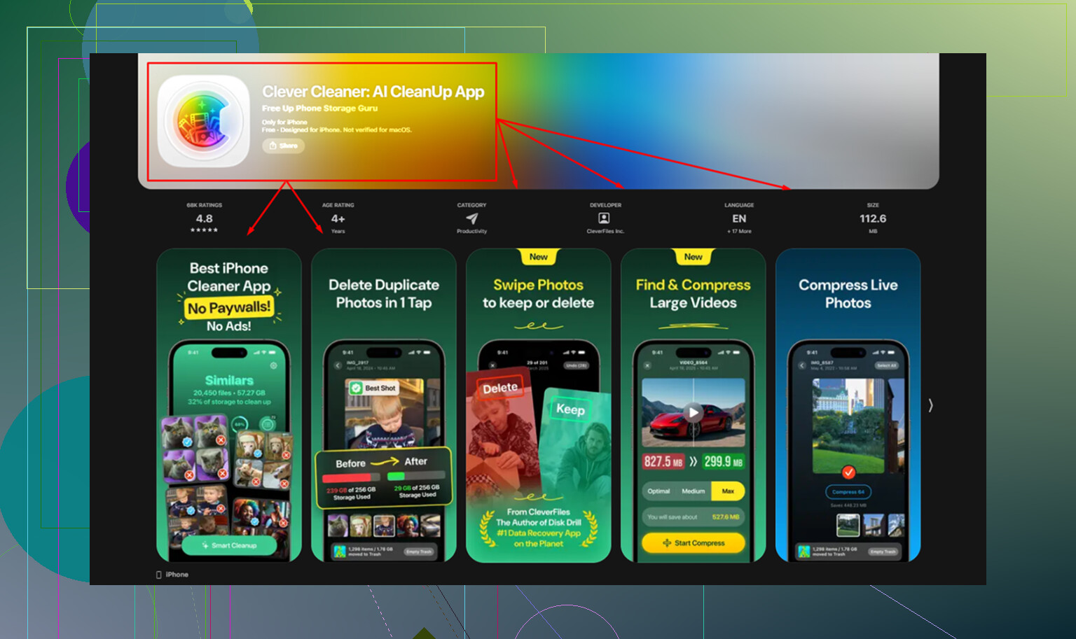 Scaricare le app cancella i file temporanei su iPhone?