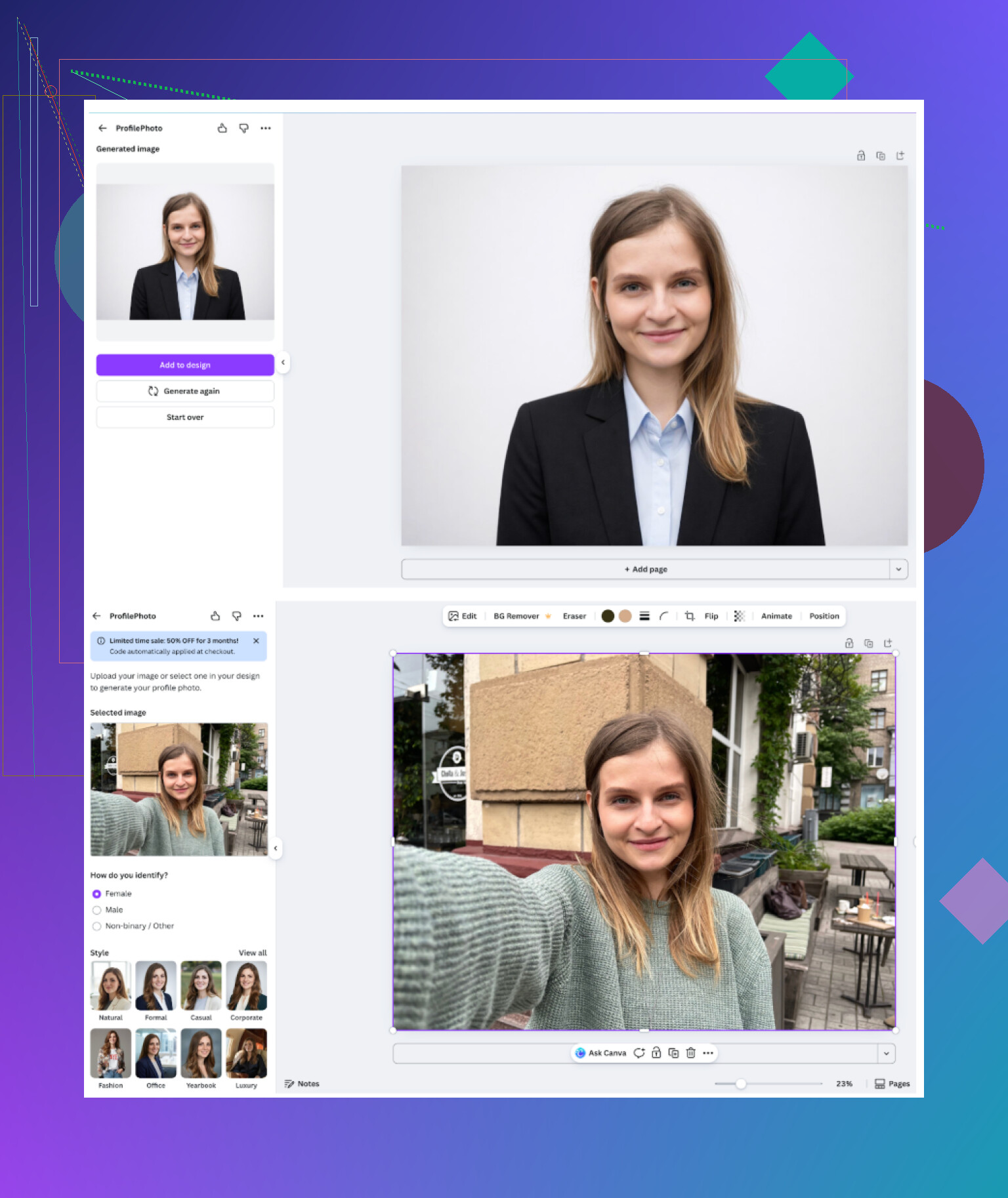 Verdict: Not bad variant, better then GIO, but for me, Remini looks better in those tests. And its more expensive